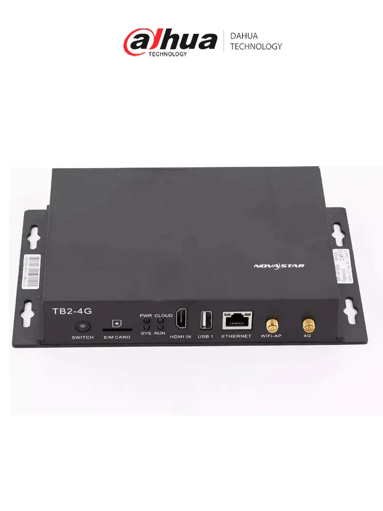 DAHUA TB2 - Controlador para panel LED con puerto de red, soporta capacidad de carga de 650,000/ 1 HDMI/1 Entrada USB/ Modo Asíncrono vs. Síncrono/32 GB almacenamiento interno/Dirigido a publicidad programada/Carga de contenido de manera remota