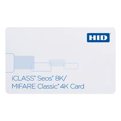 Tarjeta de Acceso Dual / 13.56 MHz / SEOS 8K + MIFARE Classic 4K / Composite PVC-PET / -40°C a +70°C