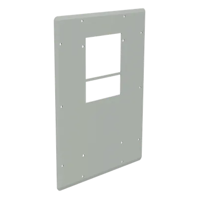 Placa Adaptadora / Aluminio 3mm / 506x381mm / RAL 7035 / Junta Espuma / Hardware Inox / Puesta a Tierra / 19.9x15in