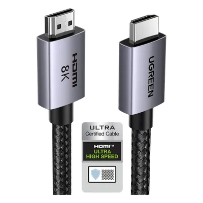 Cable HDMI UGREEN 25910: resolución 8K y ancho de banda de 48 Gbps
