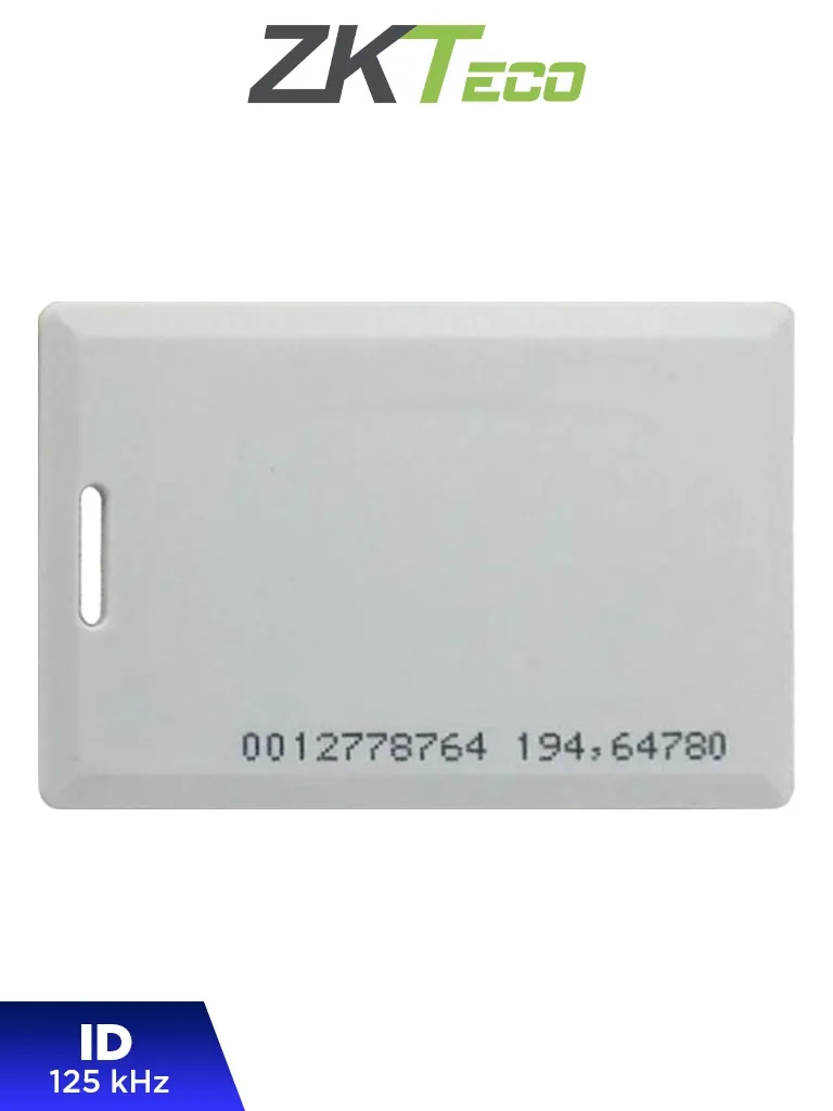 Tarjeta de proximidad ZKTeco EM4200 Clamshell de 125 kHz