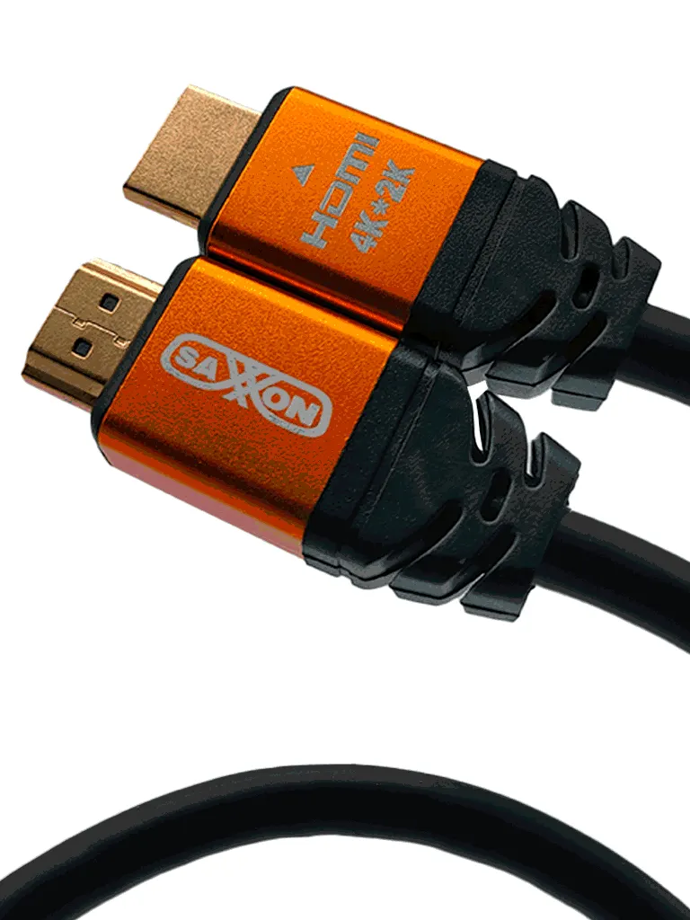 Cable HDMI SAXXON SX15HD-C de 1.5 metros con resolución 4K