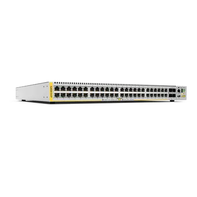 Switch PoE+ Stackeable Capa 3, 48 puertos 10/100/1000 Mbps + 4 puertos SFP+ 10 G, 370 W, fuente redundante