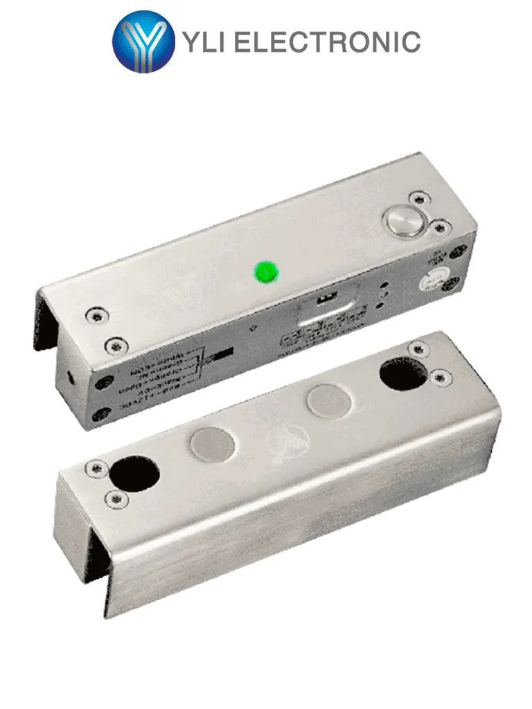 Cerradura de perno YLI ELECTRONIC YB-500U(LED) para vidrio