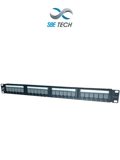 Panel de parcheo SBE TECH SBE-PPC6-24 de 24 puertos categoría 6