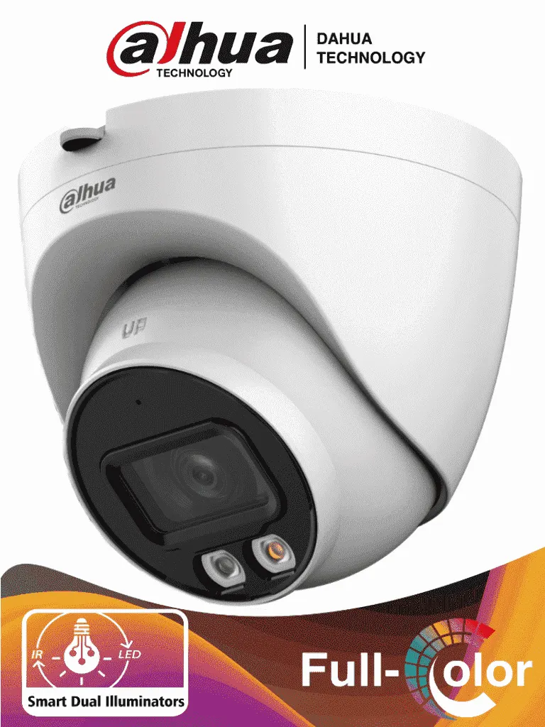 Cámara domo IP Dahua DH-IPC-HDW2449T-S-IL de 4 MP con audio