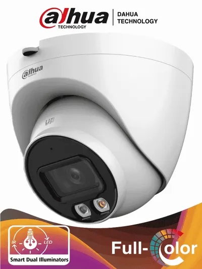 Cámara domo IP Dahua DH-IPC-HDW2449T-S-IL de 4 MP con audio