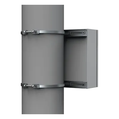 Kit de Fijación para Postes / Acero Galvanizado / Carga 900 N / Poste 80-250 mm / 2 Perfiles