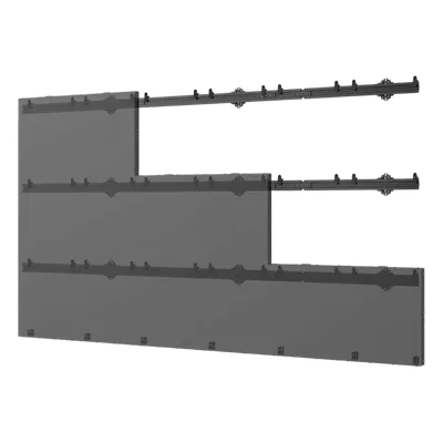 Sistema de Montaje para Videowall / Configuración 6x6 Paneles / Capacidad 409.1 kg (900 lb) / Microajuste 6 mm / Aluminio Anodizado / Hasta 162" 3.60 x 2.03 m (11.8 x 6.7 ft)