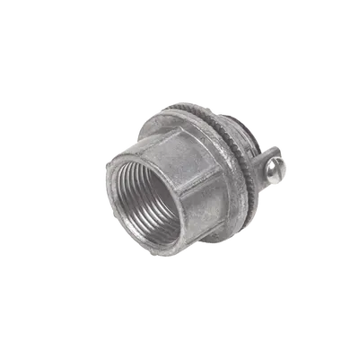 Conector de zinc para intemperie / 1 1/4" / Tornillo a tierra / IP66 / Áreas peligrosas Clase I Div 2 y Zona 2