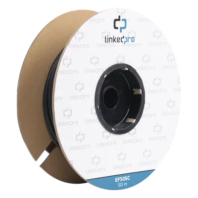 Carrete de fibra óptica LINKEDPRO EF-50-SC monomodo de 50 m