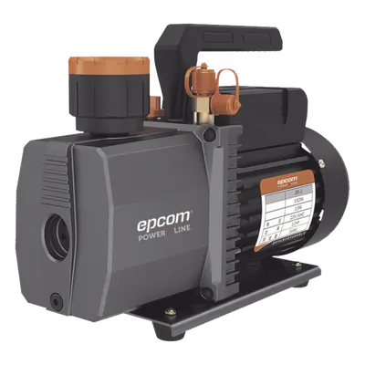 Bomba de Vacío de 2 Etapas / 1/2 HP / 110 Vca / 5.5 CFM / Vacío 0.3 Pa / Doble Conexión 1/4" y 1/2" / 330 ml Aceite