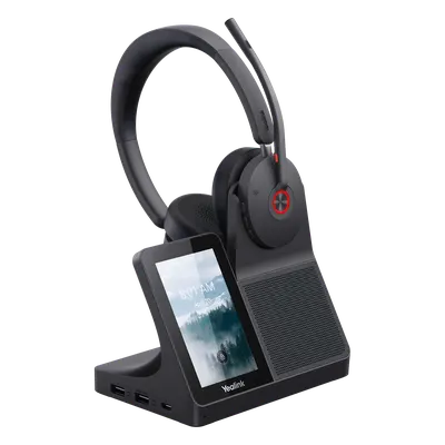 Estación de Trabajo Inalámbrica DECT / Pantalla Táctil 4" / Bluetooth 5.3 / ANC Híbrida / Alcance 185 m (606.9 ft) / Hub USB