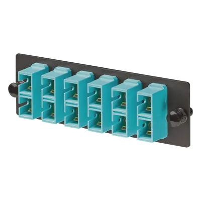 Placa acopladora de fibra PANDUIT FAP6WAQDSCZ para 12 fibras