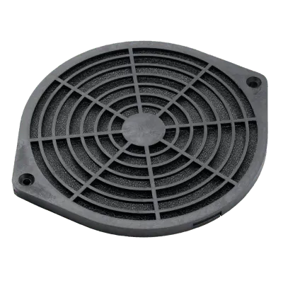Kit Filtro Protector de Dedos para Ventilador / 6 Pulgadas (152 mm) / Filtro Extraíble Lavable / Incluye Herrajes / Plástico Negro Mate