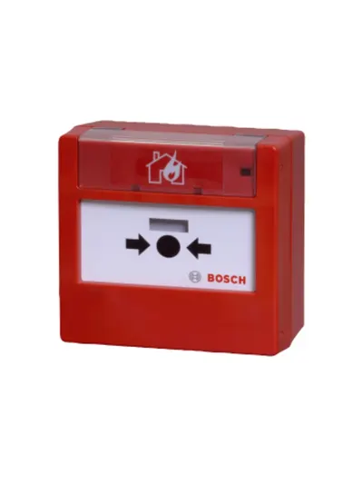 Pulsador de Alarma de Incendio BOSCH FMC-420RW-GSRRD con Opción de Rearme y Montaje en Superficie