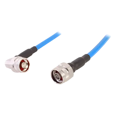 Cable RF Coaxial Plenum / SSP-250-LLPL / 1/4" (6.35 mm) / 1 m (3.28 pies) / N Macho a N Macho / Bajo PIM ≤-155 dBc / 0-6 GHz / Blindaje >100 dB