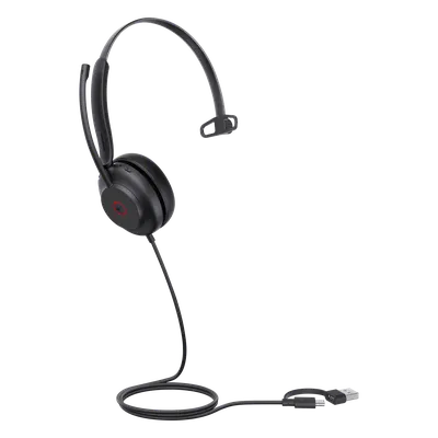 Diadema USB / Mono / Cancelación Activa de Ruido / Altavoz 35 mm / Busylight Automático / Certificación Teams