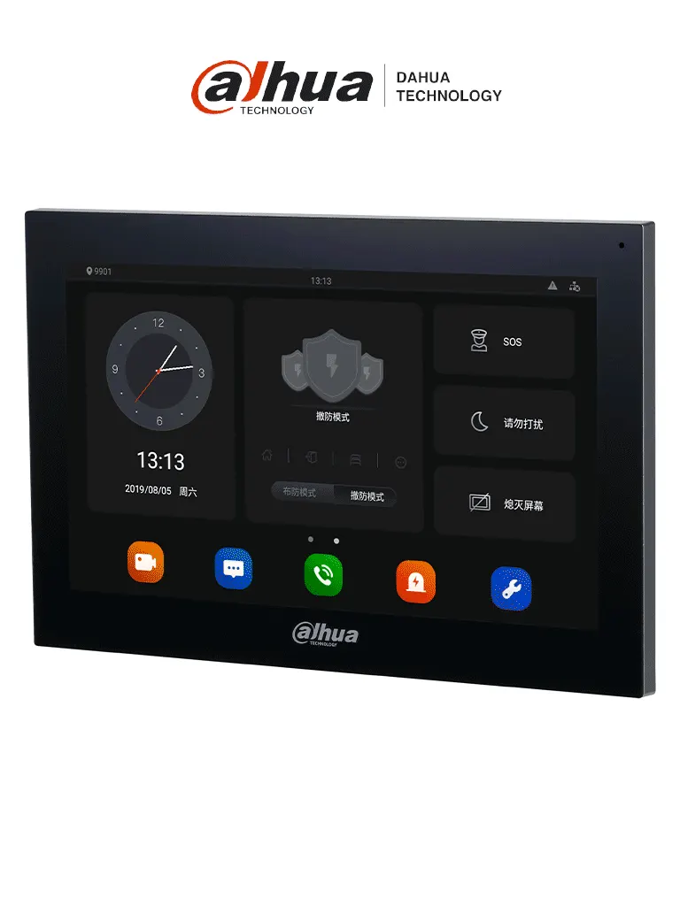 Monitor para videoportero Dahua DHI-VTH5341G-W con pantalla táctil de 10 pulgadas