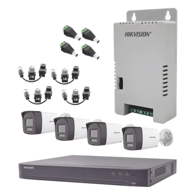 Kit de videovigilancia Hikvision KH-4K-4B-TWA con DVR 4K