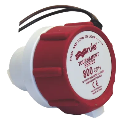 Bomba de reemplazo / 800 GPH (3028 LPH) / 12V DC / 5A fusible / 0.34 kg