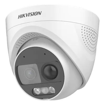 Cámara Turret Hikvision DS-2CE72DF3T-PIRXOS con PIR y luz blanca