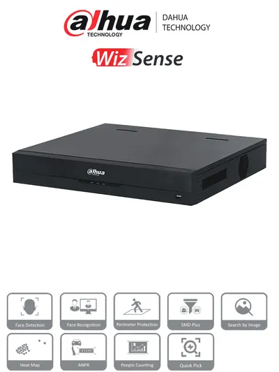 NVR Dahua DHI-NVR4432-16P-EI de 32 canales y 16 puertos PoE