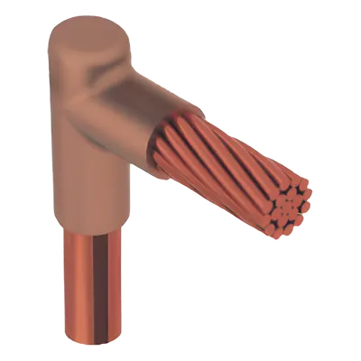 Molde para Soldadura Exotérmica / Tipo L / Tope Varilla 5/8 In a Cable 2/0 AWG / Conexiones Horizontales