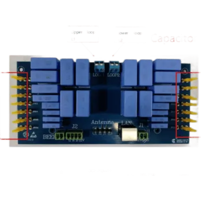 Sistema EAS AM / Frecuencia 58 kHz / Sincronización por Aire / Hasta 3 Antenas / Configuración por Software / Alimentación AC 110V/220V / Relé Externo CCTV