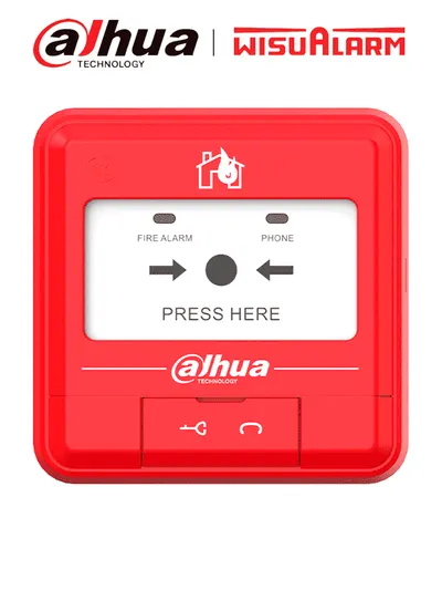 Estación Manual de Alarma de Emergencia DAHUA DHI-HY-C121 - Convencional con Alarma Visual