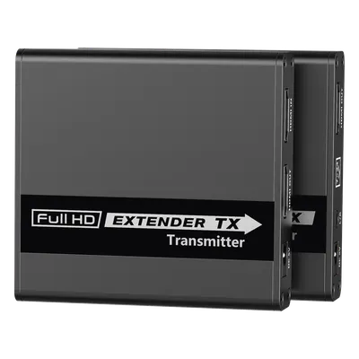 Kit Extensor HDMI para distancias de 70 metros / Soporta resoluciones 720 y 1080P @ 60 Hz / Cat 6, 6a y 7 / Cero Latencia / Uso 24/7 / HDR10 / Salida Loop /  Configuración EDID / Soporta control remoto del equipo fuente / Salida de audio de 3.5mm
