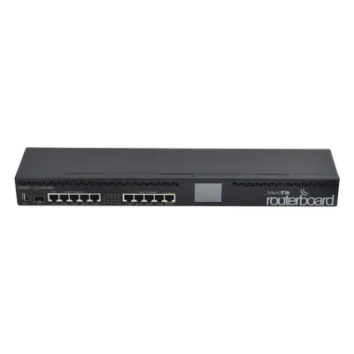 Router Board, CPU 1 Núcleo, 5 Puertos Gigabit, 5 Puertos Fast, 1 Puerto SFP, Licencia Nivel 5 y montaje en Rack