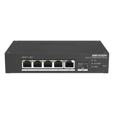 Switch PoE+ industrial Hikvision DS-3T1306P-SI/HS con gestión cloud