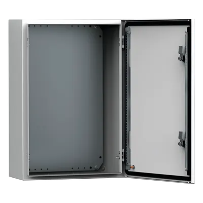 Gabinete de Uso Exterior / 500x400x260 mm / 19.7x15.7x10.2 in / IP66 NEMA 4/12/13 / IK10 / Acero 1.5 mm / Platina de Montaje