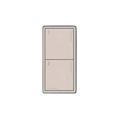 Botonera de Escenas / 2 Botones Programables / Retroiluminación LED / Grabado Personalizado / Caja de Pared Estándar