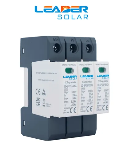 Protector contra sobretensiones LEADER SOLAR LD-SPD3P-40KA de 40 kA