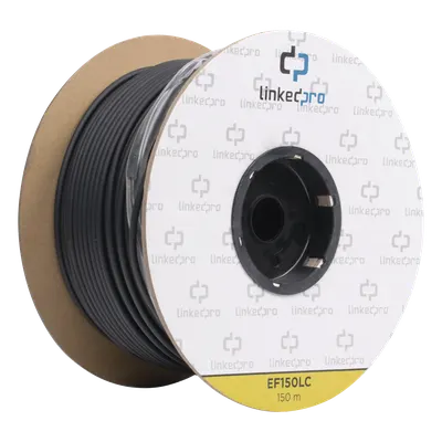 Carrete de fibra óptica LINKEDPRO EF-150-LC de 150 m con conectores LC dúplex