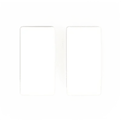 Placa de pared sin tornillos visibles de 2 espacios (2 gang), acabado satinado color Snow, para atenuadores y controles Lutron de apertura estilo designer