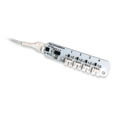Interfaz de Botones Push / 4 Canales / Control LED 3.3V / 256 Combinaciones / Cable X-talk 180 cm / PCB 82 mm