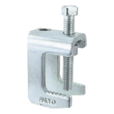 Mordaza de Acero Fija / 3/4" / Varilla 1/4" / Carga 200 kg / Acabado Galvanizado / AISI 1018