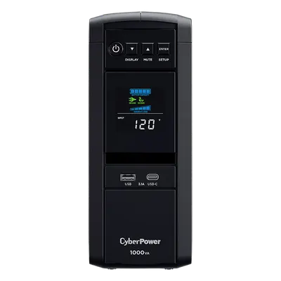 UPS de torre CyberPower CP1000PFCLCDA de 1000 VA con onda senoidal pura