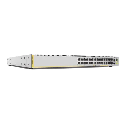 Switch Stackeable Capa 3 / 24 Puertos Gigabit RJ45 / 4 Puertos SFP+ 10G / Fuentes Hot Swap / 128 Gbps / 95.2 Mpps