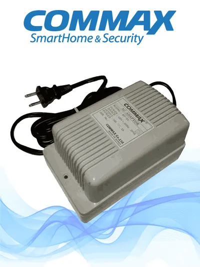 COMMAX RF2A - Fuente de alimentación 24V DC 1A distribuidores de piso y edificio de la línea departamental de videoporteros Modum y de audio