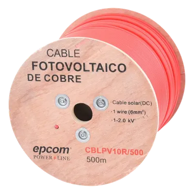 Cable fotovoltaico EPCOM POWERLINE CBL-PV-10R/500, 10 AWG