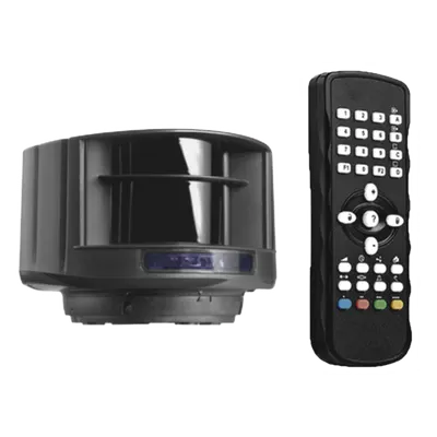 Sensor Láser Vehicular / Detección 3D Time of Flight / 9.6 x 9.6 m (31.5 x 31.5 ft) / 4 Cortinas Configurables / NEMA 4 / 12-24 VCC