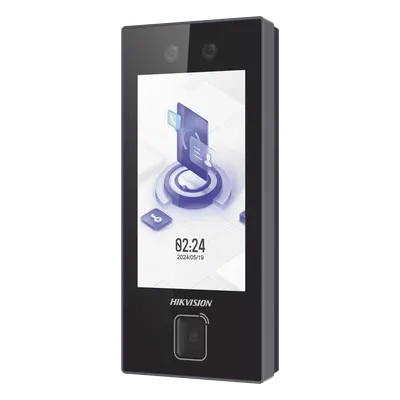 Terminal de acceso Hikvision DS-K1T344MBWX-QRE1 con lector QR físico
