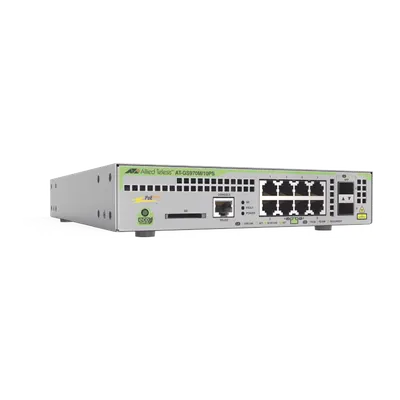 Switch PoE+ Administrable / 8 Puertos Gigabit / 2 SFP Uplink / 124 W PoE / Capa 3