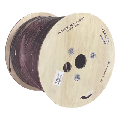 Cable de fibra óptica aérea LINKEDPRO IC-FIG8A1-2C/2KM, bifibra de 2 km