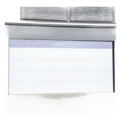 Puerta de Garage de Alta Calidad / Linea Central / Color Blanco 20X9 pies,  AISLADA, Estilo Americana.