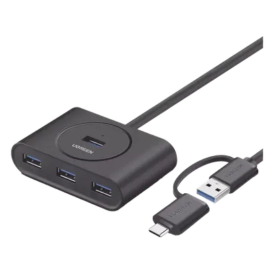 Hub UGREEN 40850 USB 3.0 de 4 puertos y conexión USB-C o USB-A